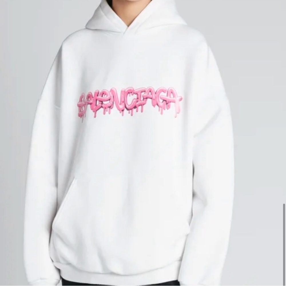 Balenciaga Slime Logo Print Hoodie